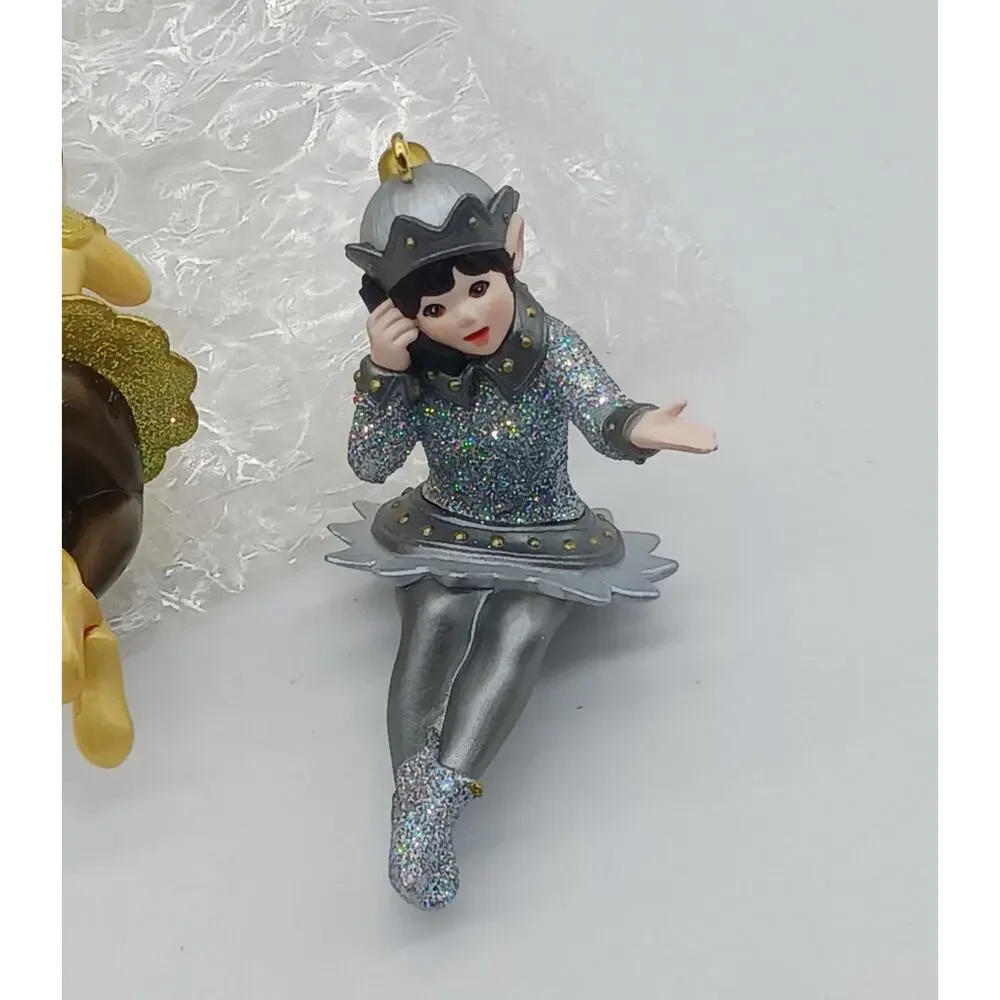 2001 Hallmark Keepsake Ornaments Friendship Friendly Elves Set of 2